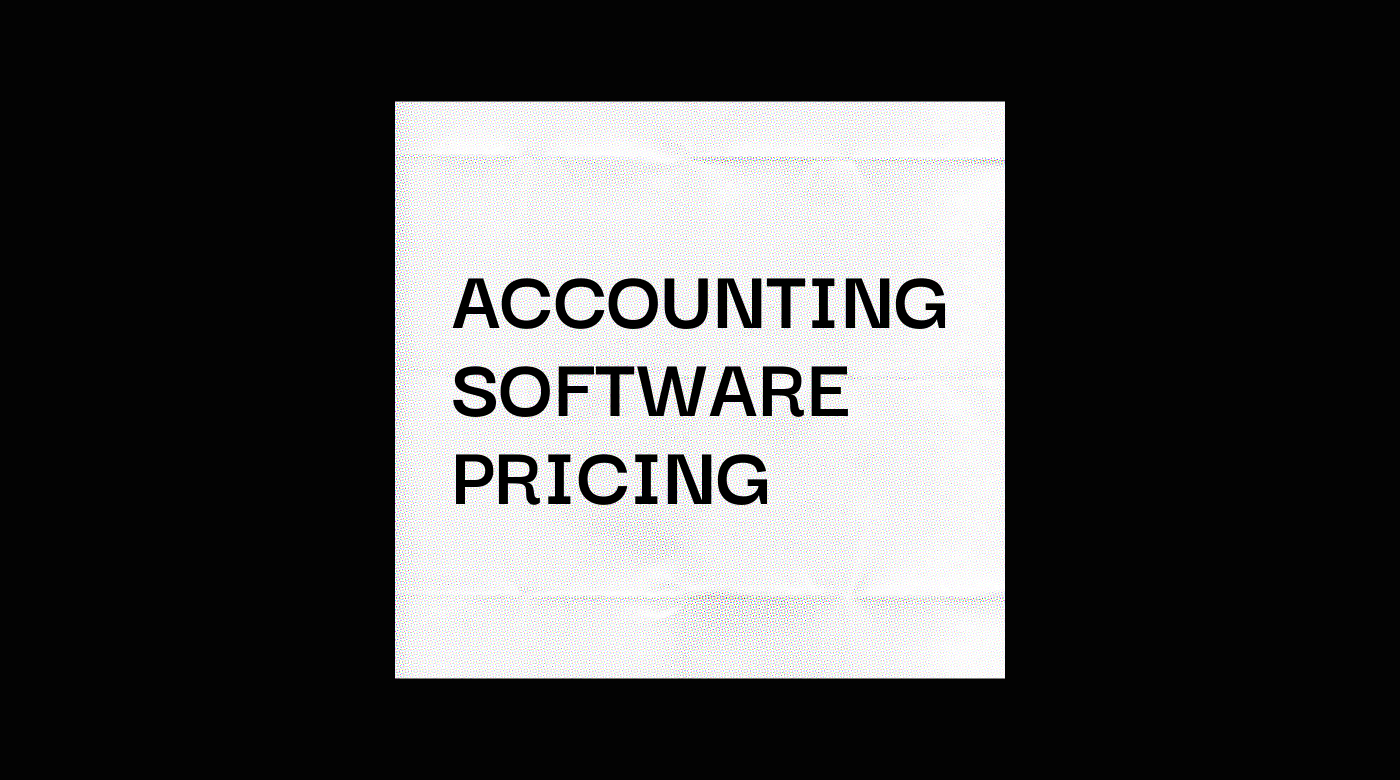Accounting software pricing standard editorial post